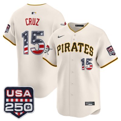 Men's Pittsburgh Pirates USA 250 Fourth of July Vapor Premier Limited Jersey - Liberty Cream / Oneil Cruz