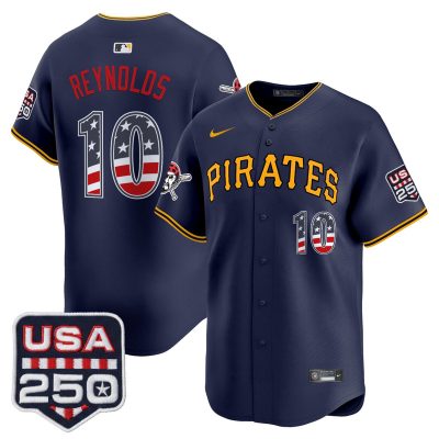 Men's Pittsburgh Pirates USA 250 Fourth of July Vapor Premier Limited Jersey - Navy / Bryan Reynolds