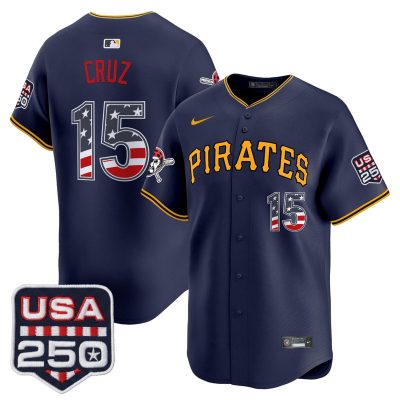 Men's Pittsburgh Pirates USA 250 Fourth of July Vapor Premier Limited Jersey - Navy / Oneil Cruz