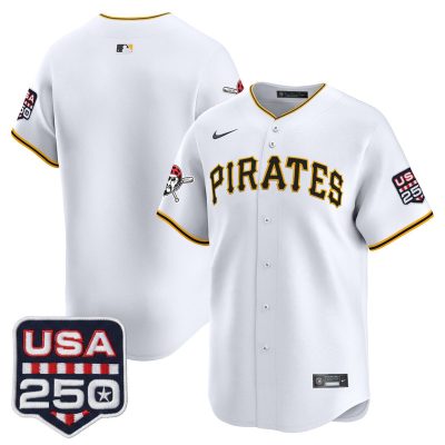 Men's Pittsburgh Pirates USA 250 Fourth of July Vapor Premier Limited Jersey - White / Team