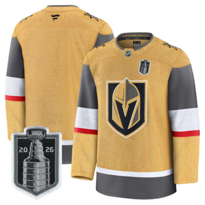 Men's Vegas Golden Knights 2026 Stanley Cup Champions Premium Jersey - Gold / Team
