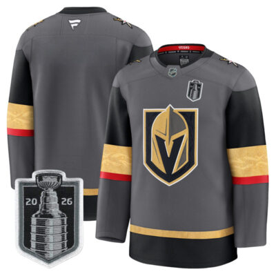 Men's Vegas Golden Knights 2026 Stanley Cup Champions Premium Jersey - Gray / Team