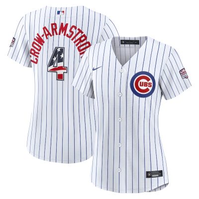 Pete Crow-Armstrong Chicago Cubs Women's USA 250 Fourth of July Home Stadium Jersey - White