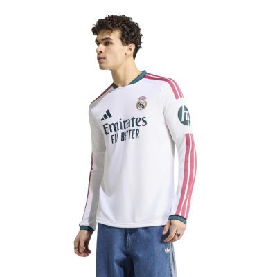 Real Madrid 2026/27 Home Replica Long Sleeve Jersey - White - Image 3