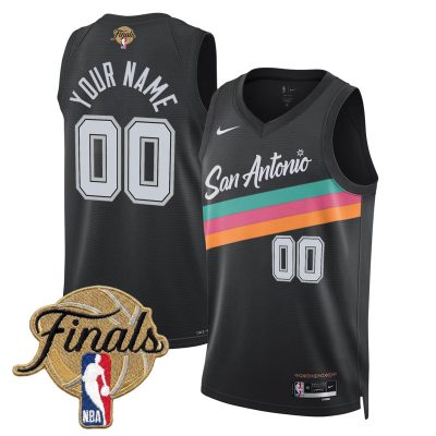 San Antonio Spurs 2026 Finals Custom Swingman Stitched Jersey - City 25-26