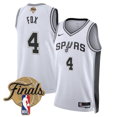 San Antonio Spurs 2026 Finals Swingman Stitched Jersey - Association / De'Aaron Fox