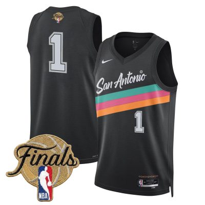 San Antonio Spurs 2026 Finals Swingman Stitched Jersey - City 25-26 / #1 Team
