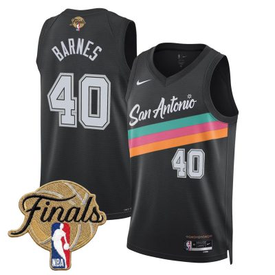 San Antonio Spurs 2026 Finals Swingman Stitched Jersey - City 25-26 / Harrison Barnes