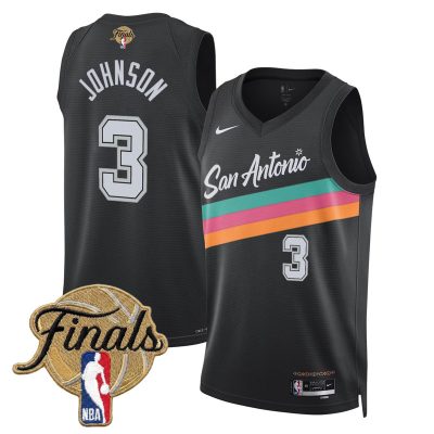 San Antonio Spurs 2026 Finals Swingman Stitched Jersey - City 25-26 / Keldon Johnson