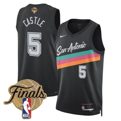 San Antonio Spurs 2026 Finals Swingman Stitched Jersey - City 25-26 / Stephon Castle