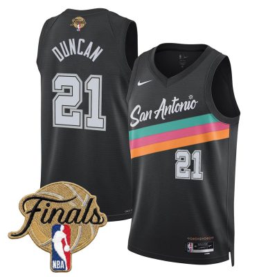 San Antonio Spurs 2026 Finals Swingman Stitched Jersey - City 25-26 / Tim Duncan