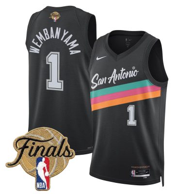 San Antonio Spurs 2026 Finals Swingman Stitched Jersey - City 25-26 / Victor Wembanyama