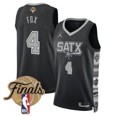 San Antonio Spurs 2026 Finals Swingman Stitched Jersey - Statement / De'Aaron Fox