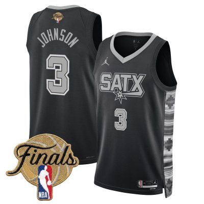 San Antonio Spurs 2026 Finals Swingman Stitched Jersey - Statement / Keldon Johnson