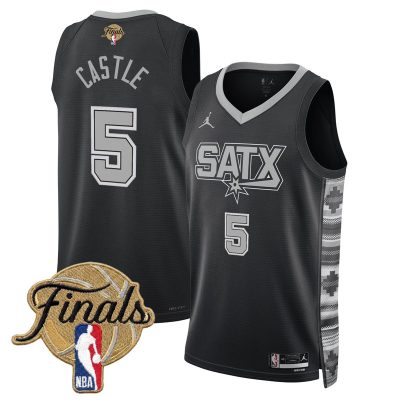 San Antonio Spurs 2026 Finals Swingman Stitched Jersey - Statement / Stephon Castle