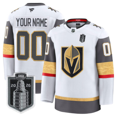 Vegas Golden Knights 2026 Stanley Cup Champions Premium Custom Jersey - White