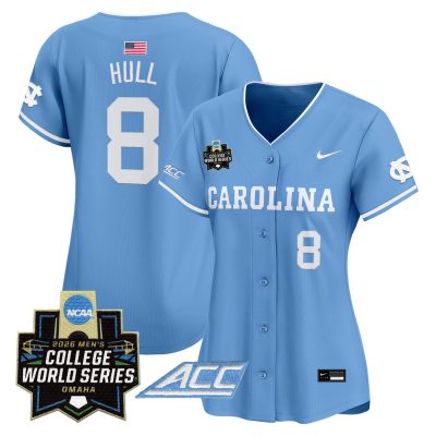 Women's North Carolina Tar Heels 2026 World Series Vapor Premier Limited Jersey - Blue / Owen Hull