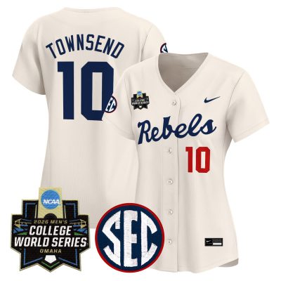 Women's Ole Miss Rebels 2026 World Series Vapor Premier Limited Jersey - Cream / Cade Townsend