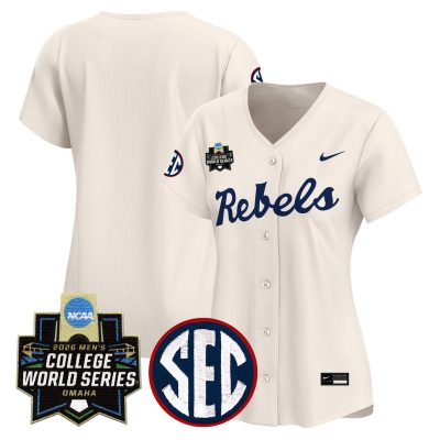 Women's Ole Miss Rebels 2026 World Series Vapor Premier Limited Jersey - Cream / Team