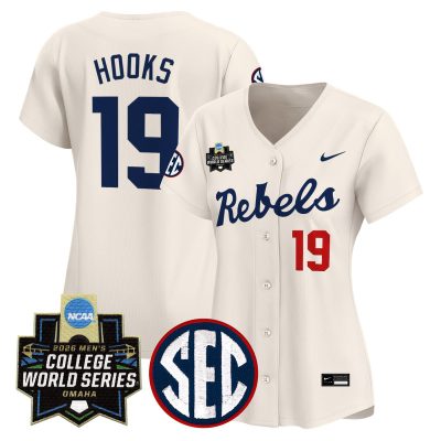 Women's Ole Miss Rebels 2026 World Series Vapor Premier Limited Jersey - Cream / Walker Hooks