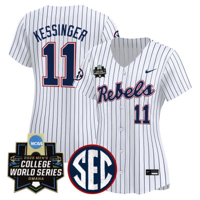 Women's Ole Miss Rebels 2026 World Series Vapor Premier Limited Jersey - Pinstripe / Don Kessinger