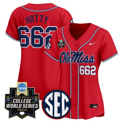 Women's Ole Miss Rebels 2026 World Series Vapor Premier Limited Jersey - Red / Hotty 662