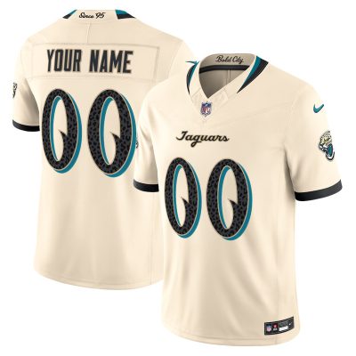 Jacksonville Jaguars 2026 "Rivalries" Vapor Limited Custom Jersey - Cream