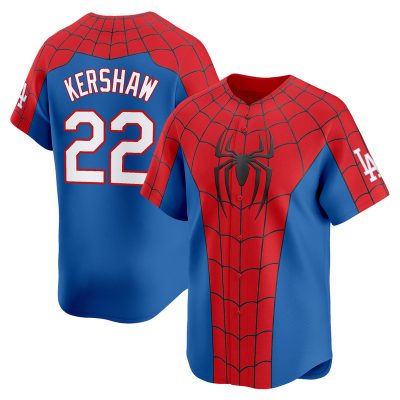Los Angeles Dodgers x Spider Man Brand New Day Vapor Premier Limited Jersey- Clayton Kershaw