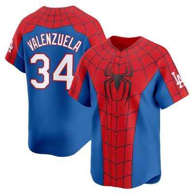 Los Angeles Dodgers x Spider Man Brand New Day Vapor Premier Limited Jersey- Fernando Valenzuela