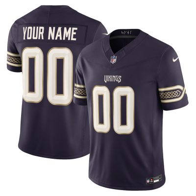 Minnesota Vikings 2026 "Rivalries" Vapor Limited Custom Jersey - Purple