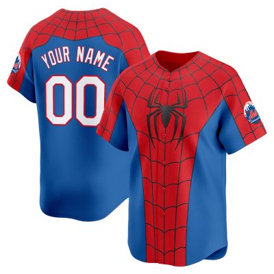 New York Mets x Spider Man Brand New Day Vapor Premier Limited Custom Jersey- Red