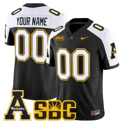 App State Mountaineers 2026 Vapor Limited Custom Jersey - Black Alternate