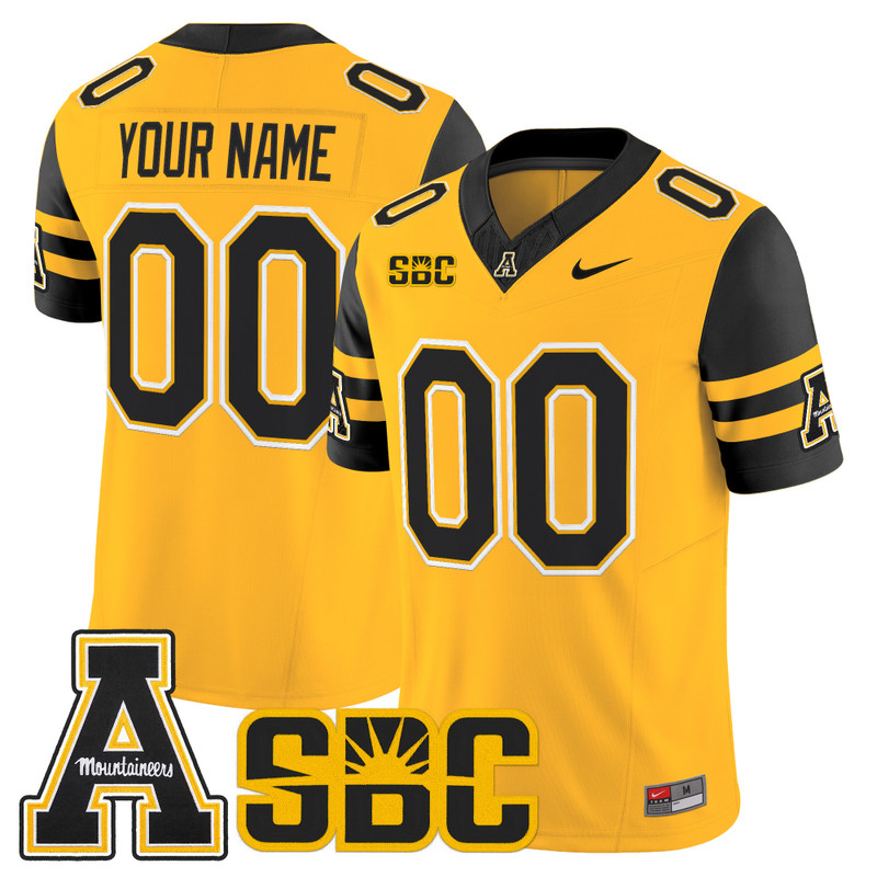 App State Mountaineers 2026 Vapor Limited Custom Jersey - Gold