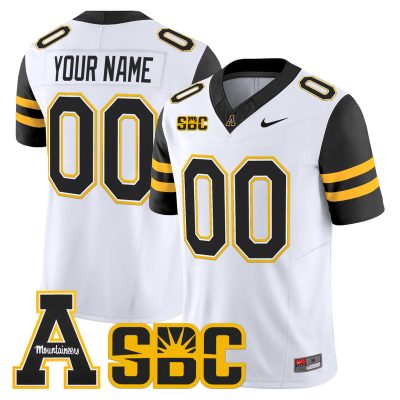 App State Mountaineers 2026 Vapor Limited Custom Jersey - White
