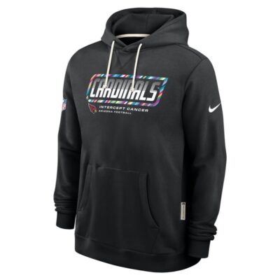 Arizona Cardinals 2026 NFL Crucial Catch Sideline Standard Issue Dri-FIT Pullover Hoodie - Black - Image 3