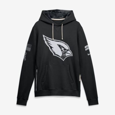 Arizona Cardinals 2026 Salute to Service Sideline Dri-FIT Pullover Hoodie - Black