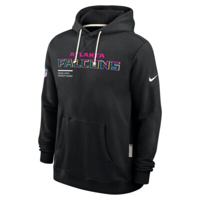 Atlanta Falcons 2025 NFL Crucial Catch Sideline Standard Issue Dri-FIT Hoodie - Black - Image 4