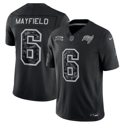 Baker Mayfield Tampa Bay Buccaneers 2026 Salute to Service Stitched Limited Jersey - Black