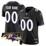 Baltimore Ravens 2026 Vapor Limited Custom Jersey V2 - Black