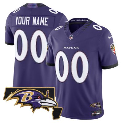 Baltimore Ravens 2026 Vapor Limited Custom Jersey V2 - Purple
