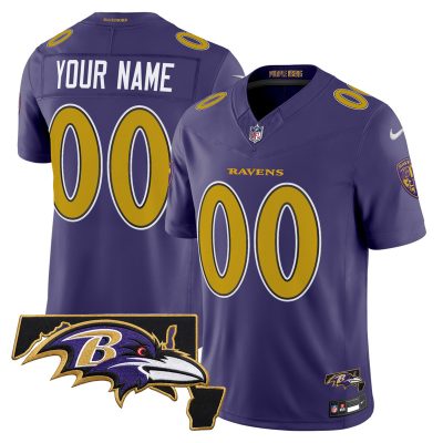 Baltimore Ravens 2026 Vapor Limited Custom Jersey V2 - Purple Limited
