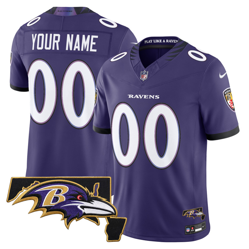Baltimore Ravens 2026 Vapor Limited Custom Jersey V2 - Purple