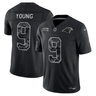 Bryce Young Carolina Panthers 2026 Salute to Service Stitched Limited Jersey - Black