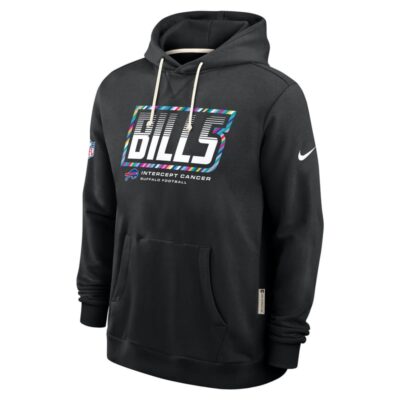 Buffalo Bills 2026 NFL Crucial Catch Sideline Standard Issue Dri-FIT Pullover Hoodie - Black - Image 3