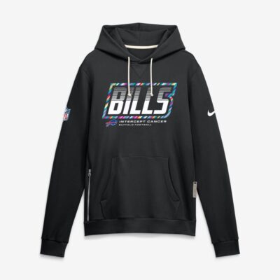 Buffalo Bills 2026 NFL Crucial Catch Sideline Standard Issue Dri-FIT Pullover Hoodie - Black