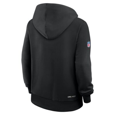 Buffalo Bills Women's 2026 NFL Crucial Catch Sideline Standard Issue Dri-FIT Pullover Hoodie - Black - Image 4