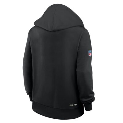 Buffalo Bills Women's 2026 NFL Crucial Catch Sideline Standard Issue Dri-FIT Pullover Hoodie - Black - Image 5
