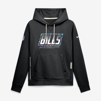 Buffalo Bills Women's 2026 NFL Crucial Catch Sideline Standard Issue Dri-FIT Pullover Hoodie - Black