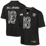 Caleb Williams Chicago Bears Youth 2026 Salute to Service Game Jersey - Black