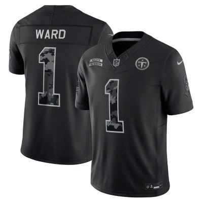 Cameron Ward Tennessee Titans 2026 Salute to Service Stitched Limited Jersey - Black